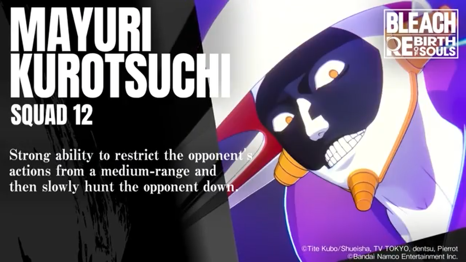 BLEACH Rebirth of Souls: Mayuri Kurotsuchi Character Trailer